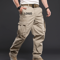 Pantalon cargo mi-long sportif pour homme, en toile kaki épaisse, écologique, imperméable, respirant, séchage rapide, grande taille, été, gym