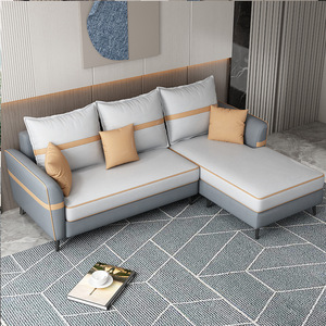 Divano reclinabile in stile giapponese moderno set di <span class=keywords><strong>divani</strong></span> componibili in morbida pelle per la Reception a casa rilassanti mobili in tessuto per vivere - Product Image 4