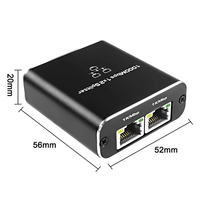 TUTI RJ45 기가비트 이더넷 분배기 1000Mbps LAN 네트워크 인터넷 1-2 출력 어댑터 네트워크 케이블 분배기