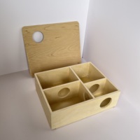 Niche de Hamster en bois, cabane de cochon d'inde détachable, petit Animal, hérisson, Hamster