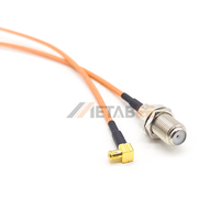 Câble Pigtail MCX Mâle à Angle Droit vers F Femelle RG316 15CM