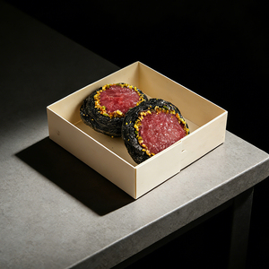 Assembla tu stesso la scatola per torte, biscotti e macaron in legno di pioppo (modello IT) - Product Image 2