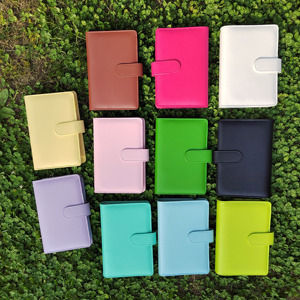Raccoglitori economici personalizzati macaron all'ingrosso A6 raccoglitore budget <span class=keywords><strong>a</strong></span> scacchi in pelle PU raccoglitore budget organizer A5 - Product Image 2