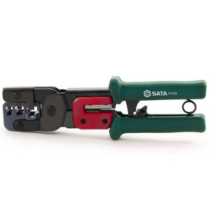 Pince à sertir SATA en acier au carbone de qualité industrielle avec poignée souple, pour sertir les bornes nues de précision - Product Image 4