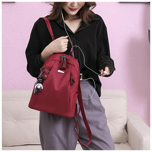 Sac à dos en tissu Oxford, nouveau modèle, tendance, simple, grande capacité, pour femmes, sac <span class=keywords><strong>de</strong></span> sport, sac à dos d'étudiant, sac <span class=keywords><strong>de</strong></span> <span class=keywords><strong>voyage</strong></span>, cabas, OEM accepté - Product Image 4