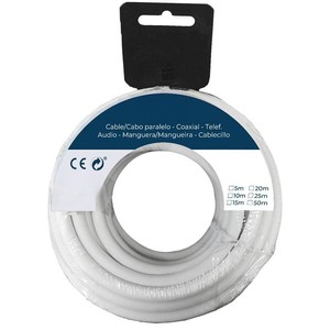Cable coaxial blindado de cobre de 15 m para transmisión de señales de audio y video sin interferencias. - Product Image 1
