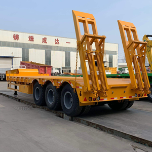 Semirremolque de plataforma baja de 3/4 ejes Fengniao de alta resistencia, capacidad de 1-2 toneladas, Shandong 12.5x2.5x1.5m - Product Image 3