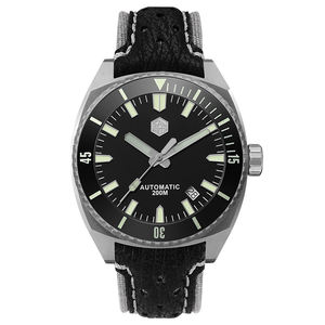 Montre de plongée pour homme de luxe de haute qualité San <span class=keywords><strong>Martin</strong></span> Sapphire Grade 5 Titane Vintage Mécanique Automatique PT5000 SW200 20atm - Product Image 1