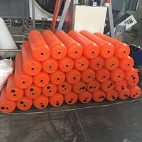 Bouée flottante en plastique remplie de mousse PE, cylindre de marquage pour zone de baignade, bouée de barrière pour fournitures marines