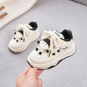 2025 primavera Otoño, zapatos deportivos de cuero para niños y niñas, zapatos informales antideslizantes para correr para niños pequeños, logotipo personalizado de lona - Product Image 6
