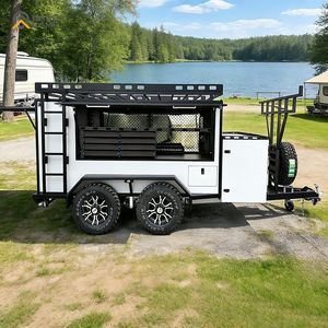 Mini <span class=keywords><strong>caravane</strong></span> <span class=keywords><strong>pliante</strong></span> légère et <span class=keywords><strong>compacte</strong></span>, type teardrop, pour le camping - Product Image 1