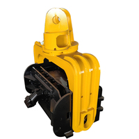 Marteau vibrant hydraulique, accessoire d'excavatrice pour le battage de pieux de fondation et le tirage de palplanches