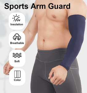 Manchons de compression unisexe en Spandex pour le sport, la course, le cyclisme, le fitness, le football, avec logo personnalisé, vente en gros - Product Image 2