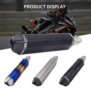 Silenciador de escape para motocicleta de 470 mm para Kawasaki 650, <span class=keywords><strong>TMAX</strong></span> 500, <span class=keywords><strong>TMAX</strong></span> 530, <span class=keywords><strong>Suzuki</strong></span> GW250, ATV, Dirt Pit Bike - Product Image 2