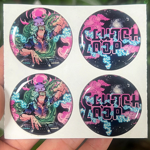 Custom Puffy Epoxy <b>Sticker</b> 3D Raised <b>Sticker</b> Domed <b>Logo</b> <b>Sticker</b> For Phone Case Decoration - Product Image 3