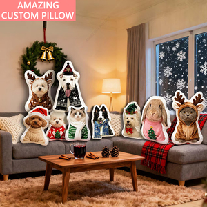 Tùy Chỉnh Vật Nuôi Gối Với Hình Ảnh Cá Nhân Ảnh Con Chó Mèo Khuôn Mặt Hình Gối Tùy Chỉnh Thú Nhồi Bông Hình Ảnh Gối - Product Image 5