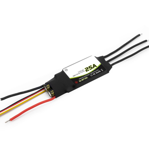 Contrôleur de vitesse électronique (ESC) brushless SBEC G2 25A avancé, conception compacte pour véhicules RC, voitures FPV et applications de puissance légères - Product Image 5