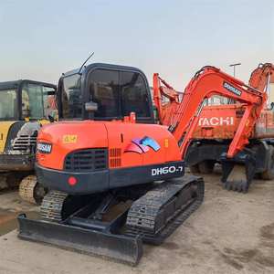 Prix bas, excavatrice d'occasion de 6 tonnes DH60 DX60 DH70 DH80, machine d'excavatrice Doosan d'occasion, DH60-7 Doosan Dh60 à vendre, excavatrice - Product Image 3
