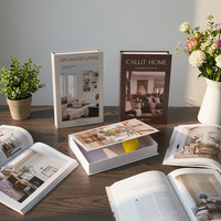 Nouvelle boîte de rangement en forme de livre avec couvercle magnétique, double usage, décoration et rangement, décoration de bureau, livre pour salle d'exposition