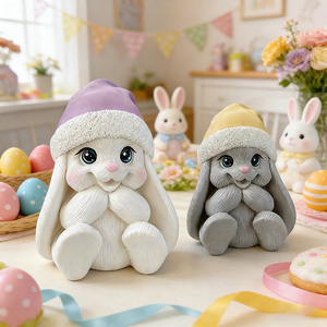 Moules en silicone pour bougies en forme de lapin, moule à gâteau au chocolat en forme de lapin, moule en silicone pour Pâques, moule en silicone pour résine époxy, savon, cire, décoration artisanale - Product Image 4