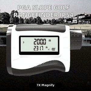 เครื่องวัดระยะกอล์ฟ PGA Slope หน้าจอ LCD กำลังขยาย 7 เท่า ระยะ 5-2000 เมตร กันน้ำ ชาร์จไฟได้ สำหรับใช้งานกลางแจ้ง - Product Image 2