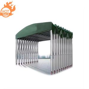 Youya ngoài trời Tùy Chỉnh di động khung thép cấu trúc đẩy và kéo Lều tán đổ với bánh xe - Product Image 2