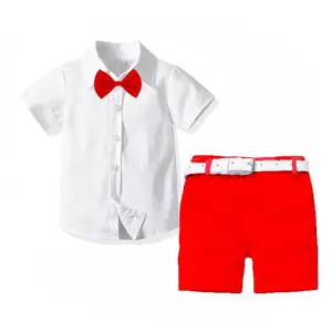 New Suit Design for Children Clothing Western Party Wear Summer Kids Boys Clothing