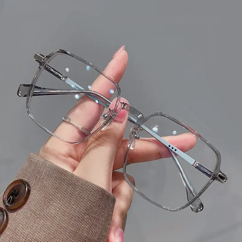 2023 โลโก้ที่กําหนดเอง Tr90 ป้องกันแสงสีฟ้าแว่นตาคอมพิวเตอร์กรอบแว่นตาผู้ผลิตขายส่งสแควร์แก้วแสง