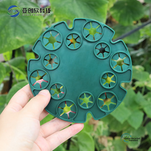 Pilar de flores de disco de bambú verde para MARCO DE pérgola de jardinería estante fijo para plantas con bandeja de tubería de acero recubierta de plástico forma de <span class=keywords><strong>piedra</strong></span> de azulejo - Product Image 3