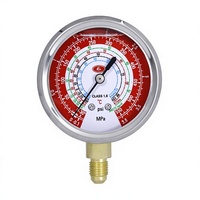 Manomètre de pression de réfrigérant radial HUBEN YN60 à remplissage liquide -11,8 MPa pour système de climatisation CVC personnalisé, directement de l'usine