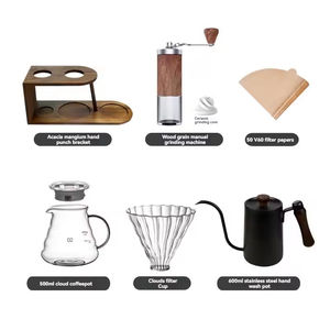 Juego de cafetera artesanal 2026: cafetera compartida, juego de tazas con filtro de goteo, portátil para preparación casera - Product Image 1