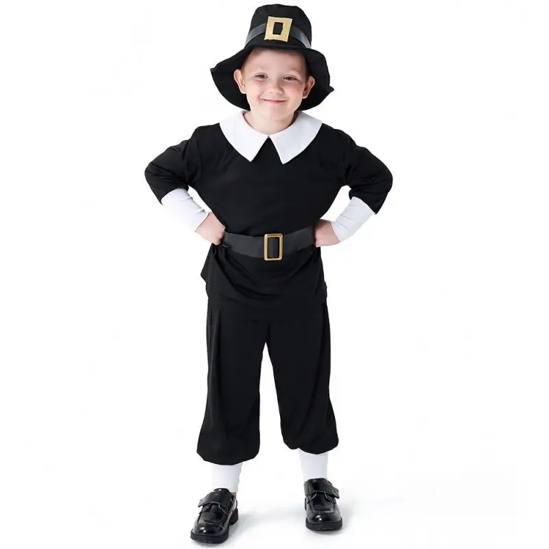 Costume coloniale per bambini, paesano vittoriano, vestito elegante, Costume da festa mondiale per ragazzi