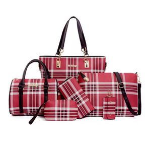 Juego de 6 Bolsos de Mano de Cuero con Diseño de Rejilla para Mujer, de Lujo, Fabricante Chino - Product Image 5