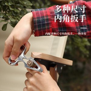Outil multifonction en acier inoxydable avec pointes de défense personnelle, clé à molette, équipement de survie pour le camping en plein air, EDC - Product Image 4