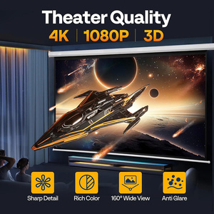 Écran de <span class=keywords><strong>projection</strong></span> motorisé SLJ 100 pouces 16:9 avec télécommande, pour la maison, le bureau, le cinéma, écran de projecteur électrique de haute qualité - Product Image 2