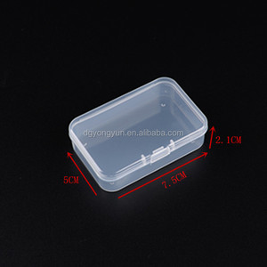 Biểu Tượng Tùy Chỉnh Trong Suốt 7.5Cm Dài <span class=keywords><strong>Mini</strong></span> Lưu Trữ Hộp Rõ Ràng Hình Chữ Nhật Đồ Trang Sức Linh Kiện Điện Tử Đinh Tán Lưu Trữ Hộp - Product Image 6