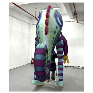 Camaleón Inflable Gigante Listo para Usar, con Postes de Soporte, Marioneta Inflable para Desfiles de Carnaval y Halloween - Product Image 2