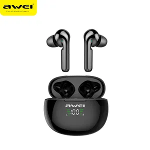 Awei Hot Selling In Ear Bluetooth Oordopjes T 15P Tws Bluetooth Oortelefoon Draadloos Met Lcd Digitaal Display