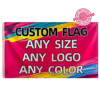 Gahumi Promotionnel 3X5 Impression de drapeau personnalisé Écran de marquage personnalisé 90X150 Imprimé numérique Bannière de drapeau personnalisé