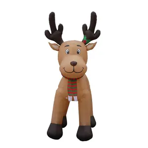 High Quality Jumbo 15 Foot Inflator Fan Christmas Inflatable Reindeer Decoration