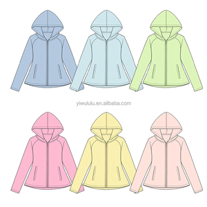 Giacca <span class=keywords><strong>con</strong></span> Cappuccio e Zip Integrale per Ragazze, Manica Lunga, Abbigliamento Casual per Attività all'Aperto, Viaggi e Scuola - Product Image 2