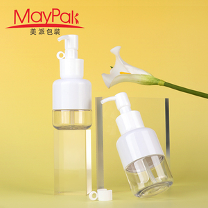 Bouteille de luxe écologique vide en plastique PET 80ml 100ml shampooing revitalisant désinfectant pour les mains bouteille de lotion pour le corps - Product Image 1