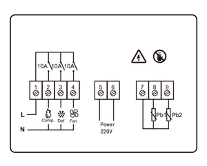 Ek3030 Thông Minh Kỹ thuật số nhiệt điều khiển nhiệt độ (-40 ~ 99) cho tủ đông lồng ấp tùy chỉnh OEM ODM hỗ trợ 12-tháng - Product Image 5