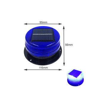 Luz de Advertencia Magnética Solar IP65, Luz Estroboscópica para Automóvil, Camión, Vehículo, Luz de Advertencia Ámbar, Señal de Emergencia con Sensor Automático - Product Image 5