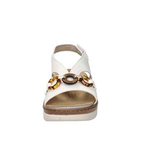 Sandales compensées pour femme Valleverde, blanches, talon de 4 cm, taille 40 - Product Image 3