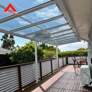 3x3m 3x4m 3x5m 3x6m Maison Jardin Auvent Moderne en Aluminium Extérieur Protection UV Couverture <span class=keywords><strong>de</strong></span> Patio Panneau Polycarbonate Feuille d'auvent - Product Image 2