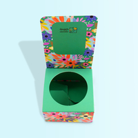 Boîte d'emballage pliable pour fleuriste, très vendue, pour pot de fleurs, rose, plante verte