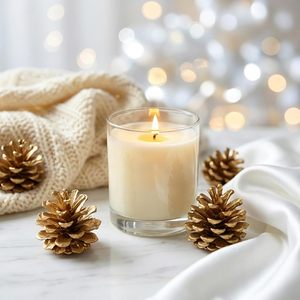 Barattoli in Vetro Spesso da 10 oz (315ml) per Candele con Coperchi in Bambù, Portacandele in Vetro per Decorazione Casa, Vendita all'Ingrosso - Product Image 6