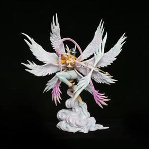 Digimons Angewomon Battle Eight Winged Form Designer Toy Anime Figurita Modelo coleccionable en caja Decoraciones al por mayor - Product Image 1