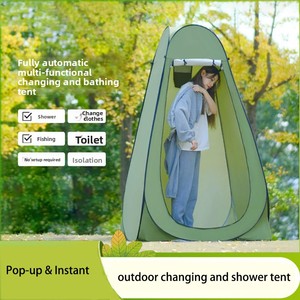 Tenda Doccia Pop-up per Campeggio, Tenda Portatile Istantanea per Cambiarsi con Finestra di Ventilazione e Borsa per il Trasporto, Bagno Privato per Esterni - Product Image 1